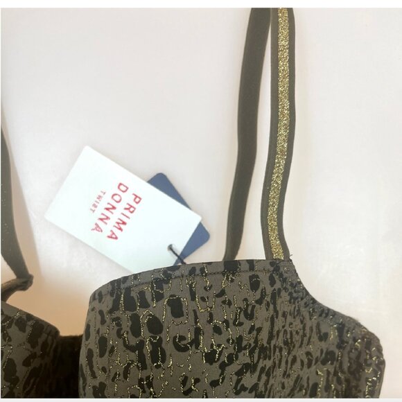 NWT Prima Donna Premium Balcony Bra Size 32E Twist Petit Bijou Padded - Reptile - Picture 6 of 7